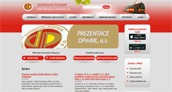Desktop Screenshot of dpmost.cz