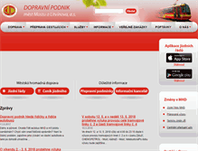 Tablet Screenshot of dpmost.cz